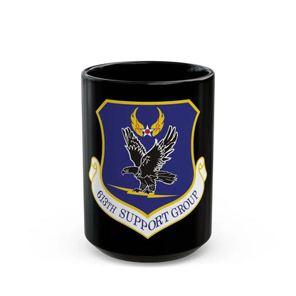613th Support Group (U.S. Air Force) Black Coffee Mug 15oz - Go Mug Yourself