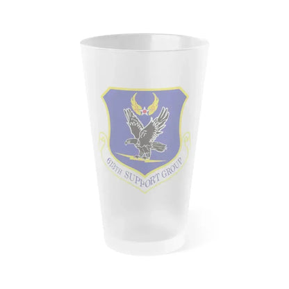 613th Support Group (U.S. Air Force) Frosted Pint Glass 16oz 16oz Frosted - Go Mug Yourself
