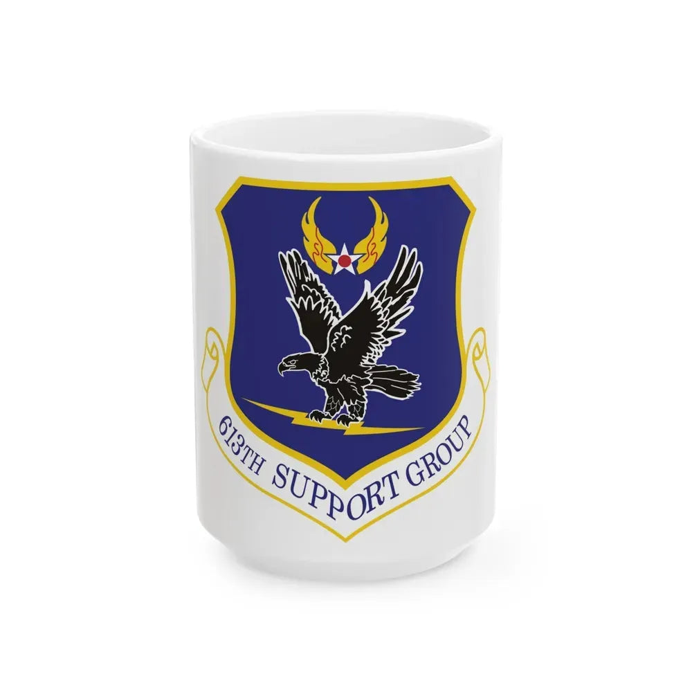 613th Support Group (U.S. Air Force) White Coffee Mug 15oz - Go Mug Yourself