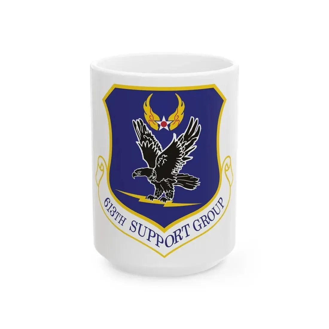 613th Support Group (U.S. Air Force) White Coffee Mug 15oz - Go Mug Yourself
