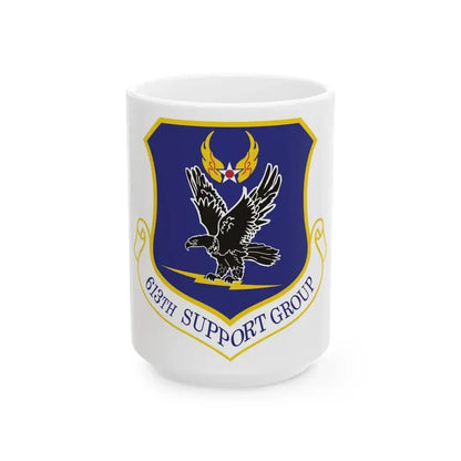 613th Support Group (U.S. Air Force) White Coffee Mug 15oz - Go Mug Yourself