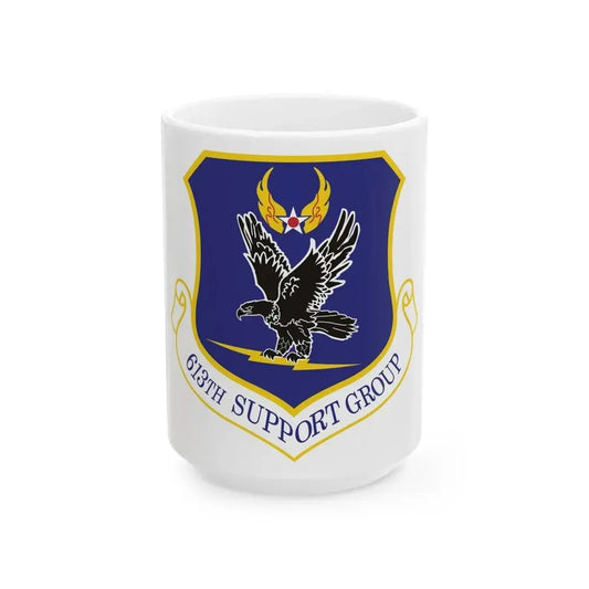 613th Support Group (U.S. Air Force) White Coffee Mug 15oz - Go Mug Yourself