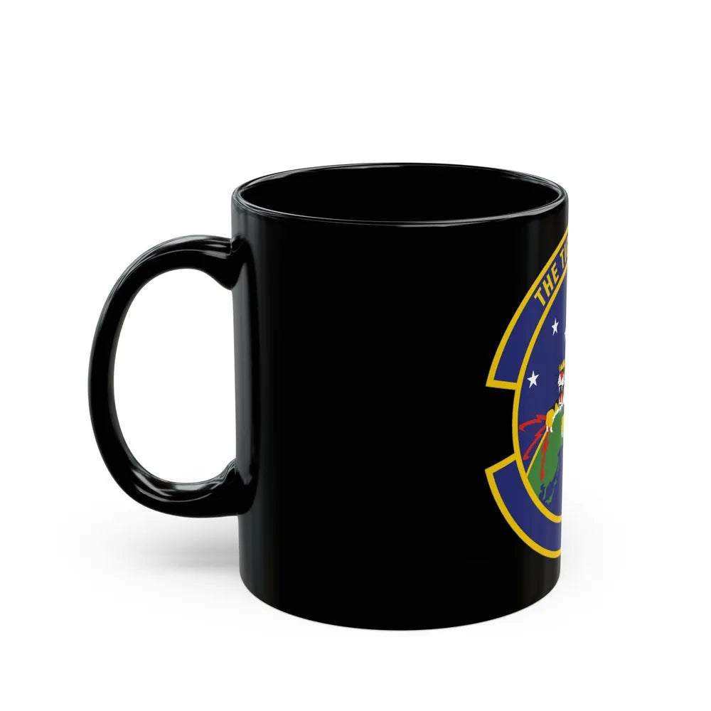 614 Air and Space Communications Squadron AFSPC (U.S. Air Force) Black Coffee Mug-Go Mug Yourself