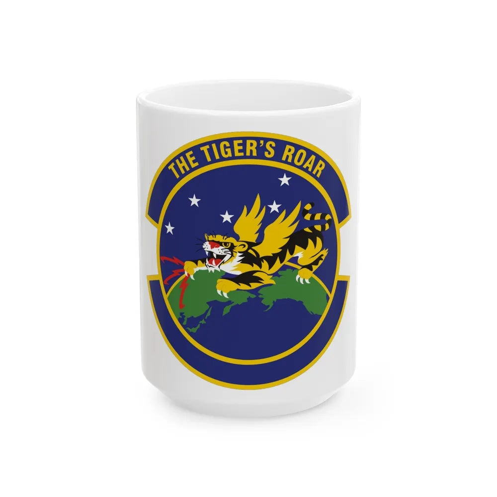 614 Air and Space Communications Squadron AFSPC (U.S. Air Force) White Coffee Mug-11oz-Go Mug Yourself