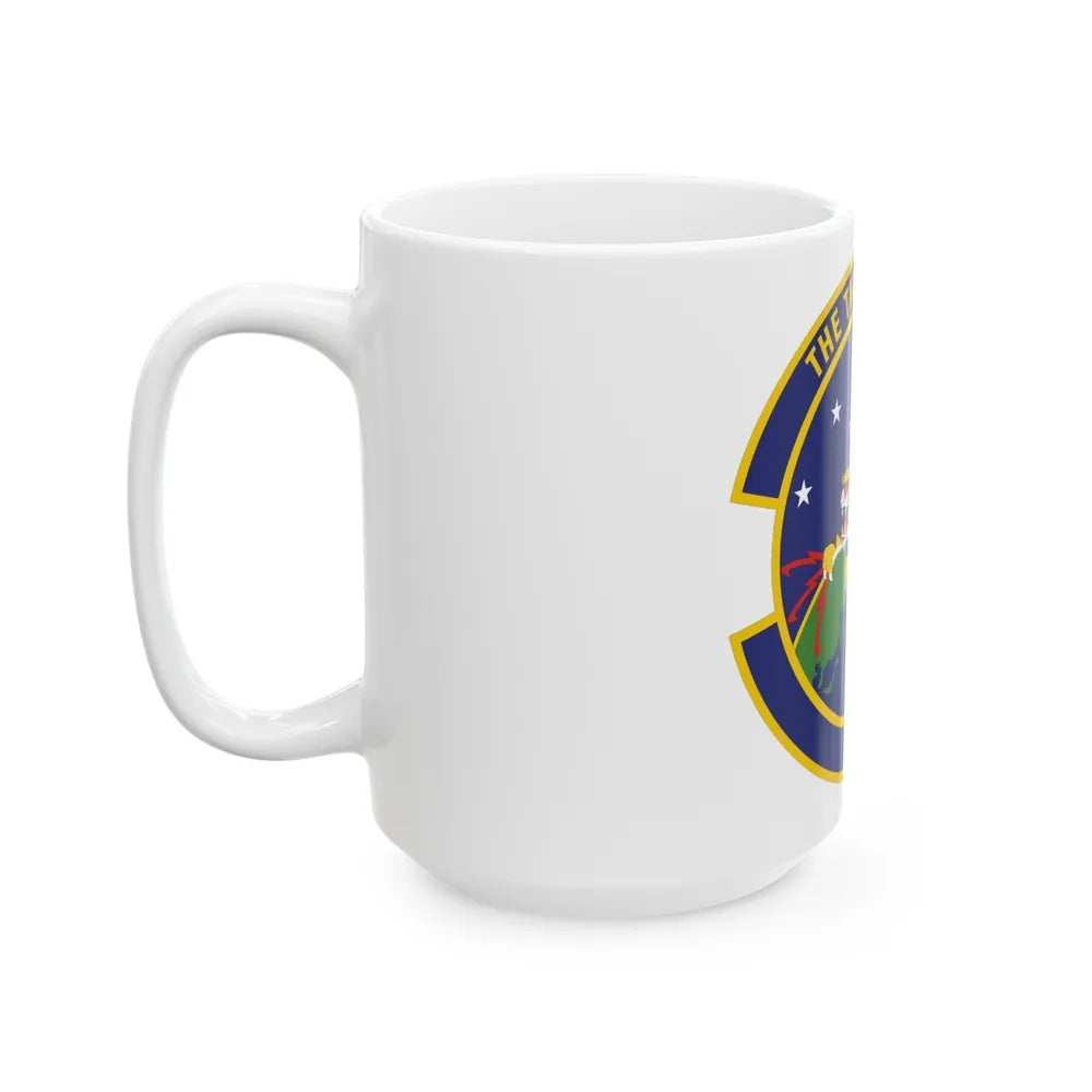 614 Air and Space Communications Squadron AFSPC (U.S. Air Force) White Coffee Mug-Go Mug Yourself