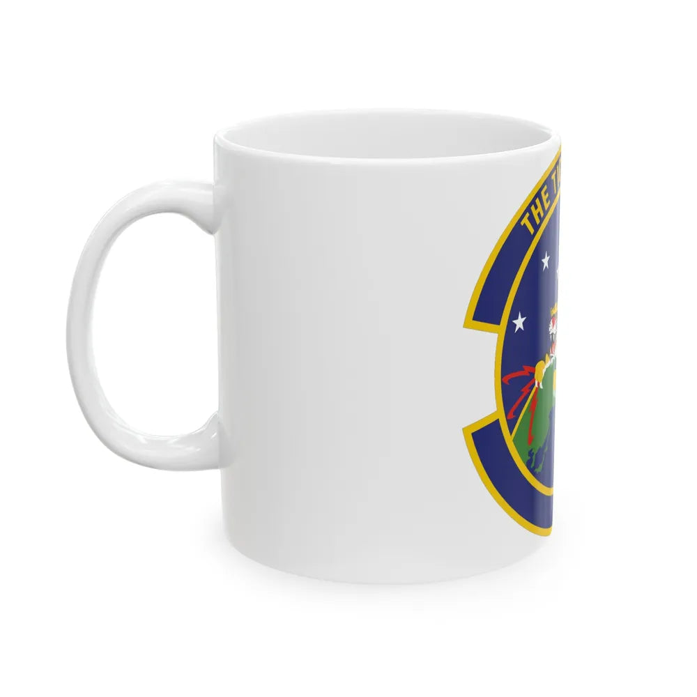 614 Air and Space Communications Squadron AFSPC (U.S. Air Force) White Coffee Mug-Go Mug Yourself