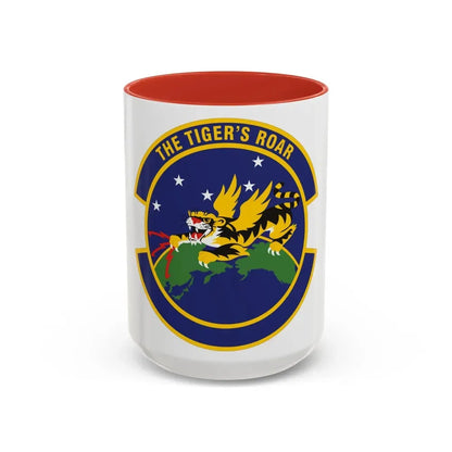 614 Air and Space Communications Squadron AFSPC (U.S. Air Force) Accent Coffee Mug 15oz Red - Go Mug Yourself