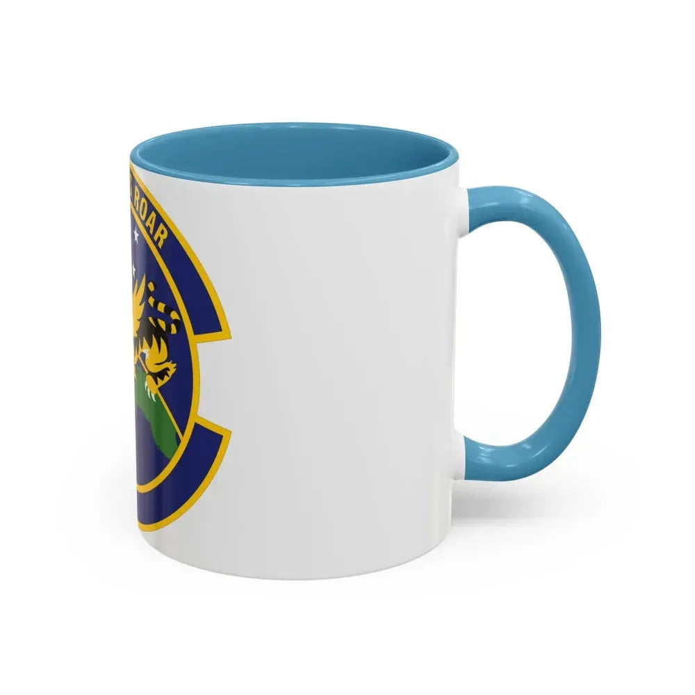 614 Air and Space Communications Squadron AFSPC (U.S. Air Force) Accent Coffee Mug - Go Mug Yourself