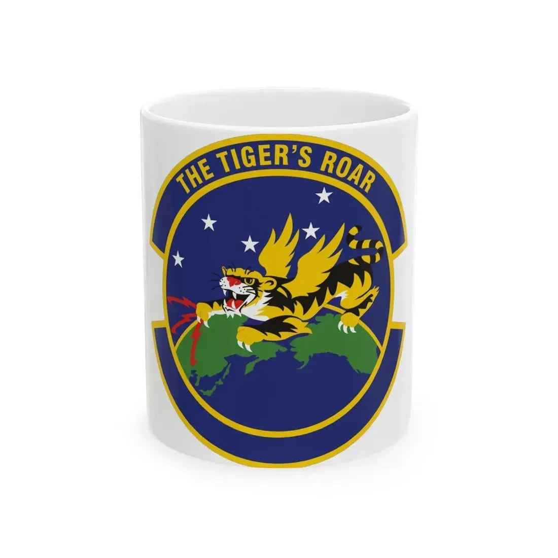 614 Air and Space Communications Squadron AFSPC (U.S. Air Force) White Coffee Mug - Go Mug Yourself