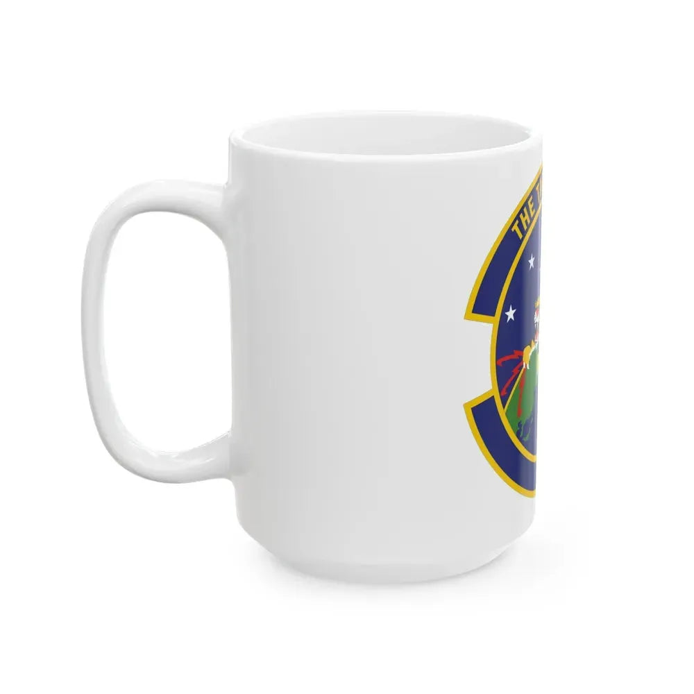 614 Air and Space Communications Squadron AFSPC (U.S. Air Force) White Coffee Mug - Go Mug Yourself
