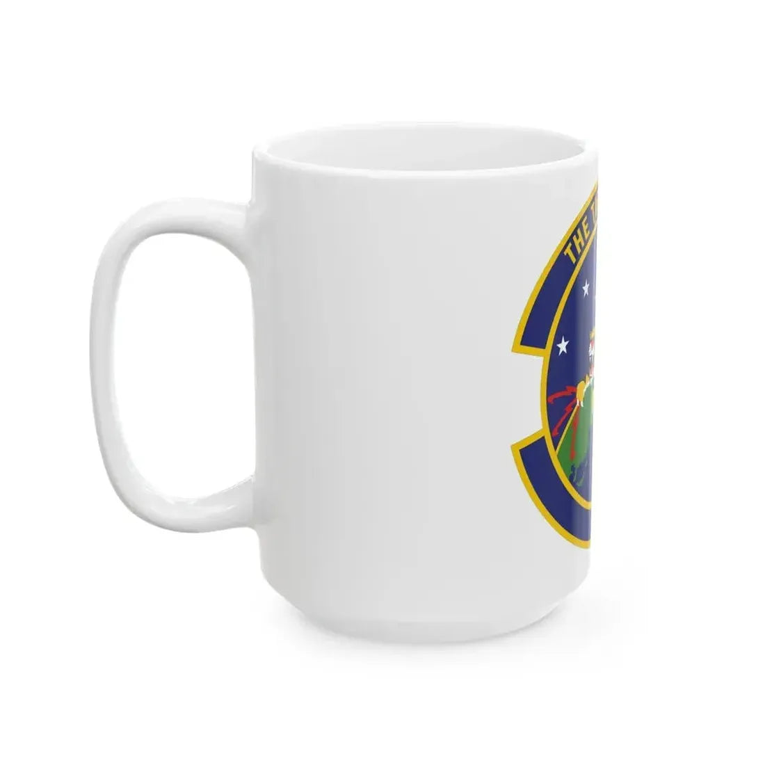 614 Air and Space Communications Squadron AFSPC (U.S. Air Force) White Coffee Mug - Go Mug Yourself
