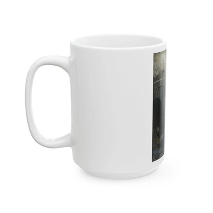 Curse of the Golden Cross, magazine illustration, 1925 - White Coffee Mug-Go Mug Yourself