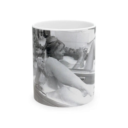 Ingrid Pitt #119 (Vintage Female Icon) White Coffee Mug-11oz-Go Mug Yourself