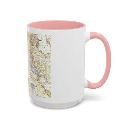 Middle East - The Eastern Mediterranean (1959) (Map) Accent Coffee Mug