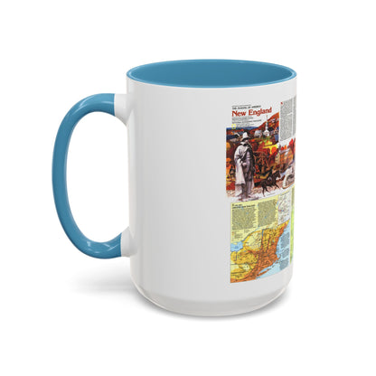 USA - New England 2 (1987) (Map) Accent Coffee Mug