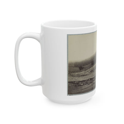 Battle-Field Of Gettysburg. Culp's Hill (U.S. Civil War) White Coffee Mug