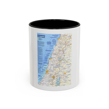 Middle East - Holy Land 1 (1989) (Map) Accent Coffee Mug