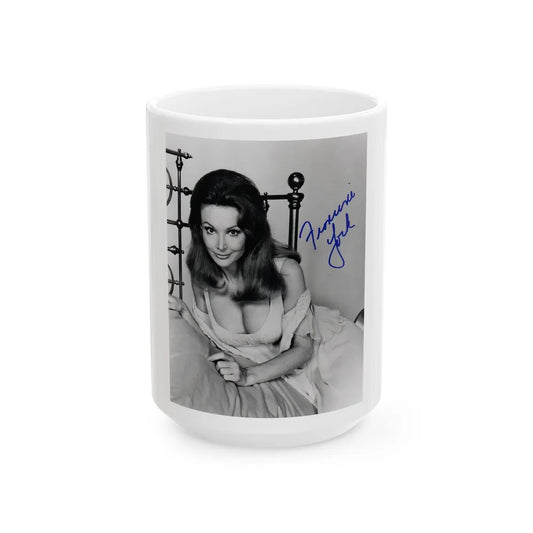 Francine York #50 (Vintage Female Icon) White Coffee Mug-15oz-Go Mug Yourself