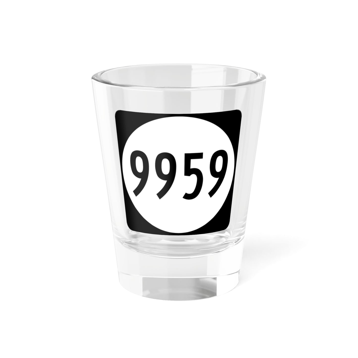 PR tertiary 9959 (Puerto Rico) (Road Sign) Shot Glass 1.5oz
