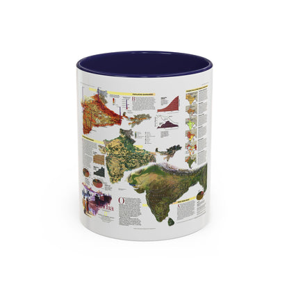 India (1997) (Map) Accent Coffee Mug