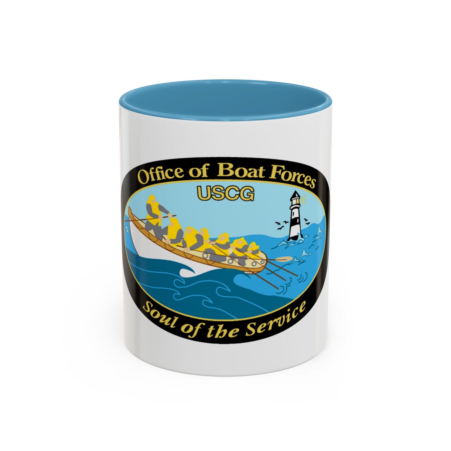 USCG Office of Boat Forces (U.S. Coast Guard) Accent Coffee Mug