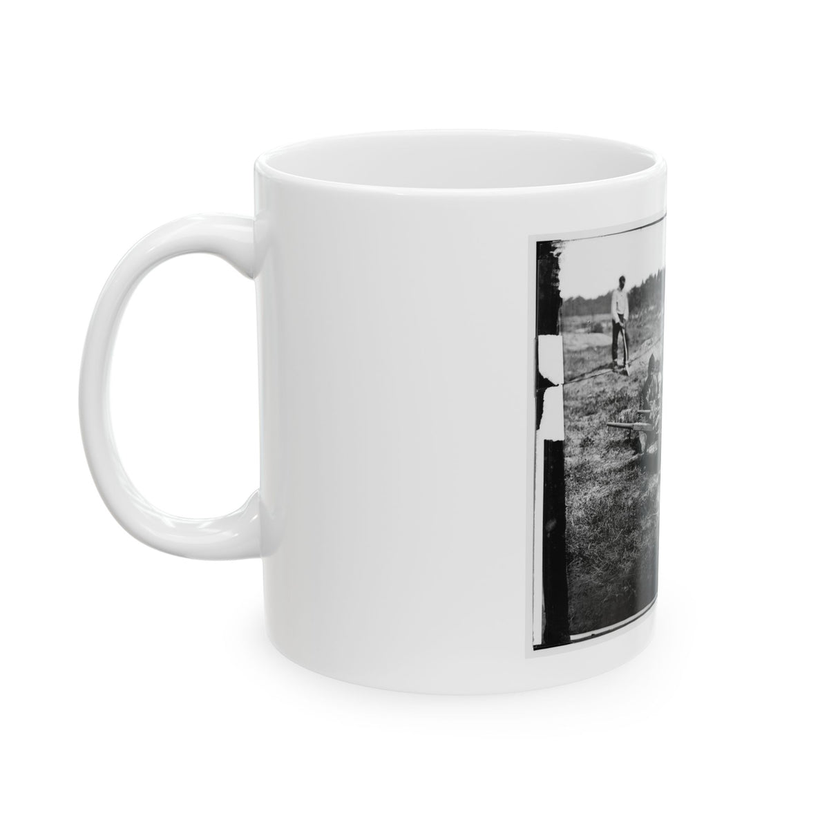 Cold Harbor, Va. African Americans Collecting Bones Of Soldiers Killed In The Battle (U.S. Civil War) White Coffee Mug