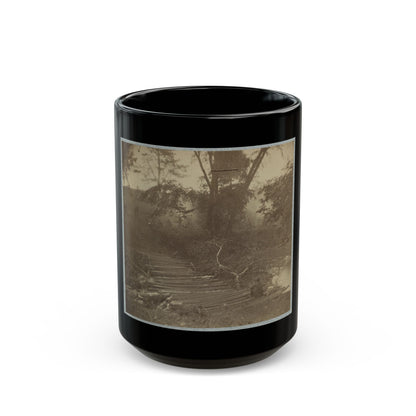 Pontoon Bridge (U.S. Civil War) Black Coffee Mug