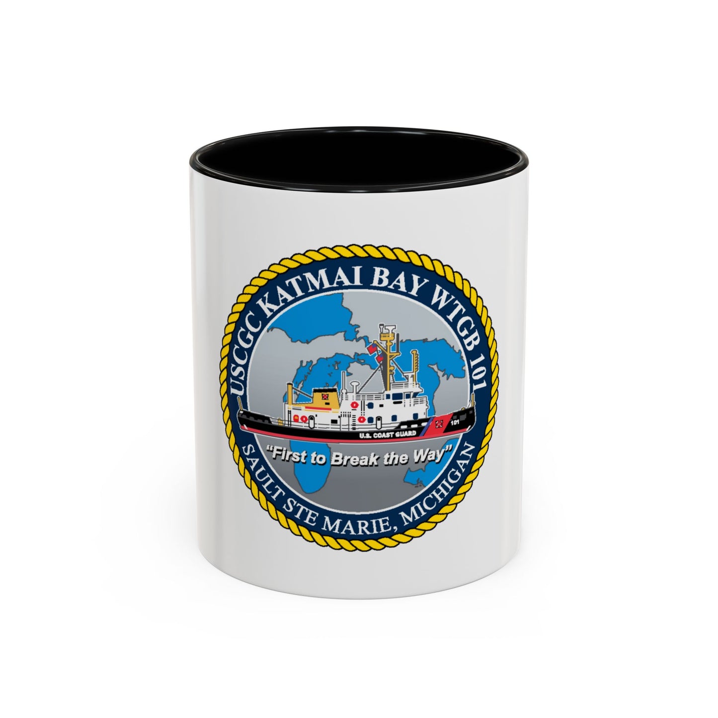 USCG Katmai Bay WTGB 101 (U.S. Coast Guard) Accent Coffee Mug
