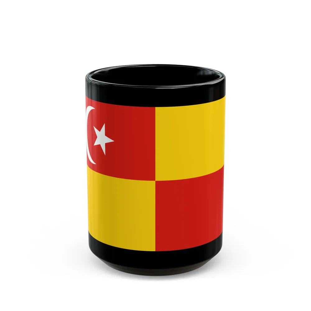 Flag of Selangor Malaysia - Black Coffee Mug-15oz-Go Mug Yourself