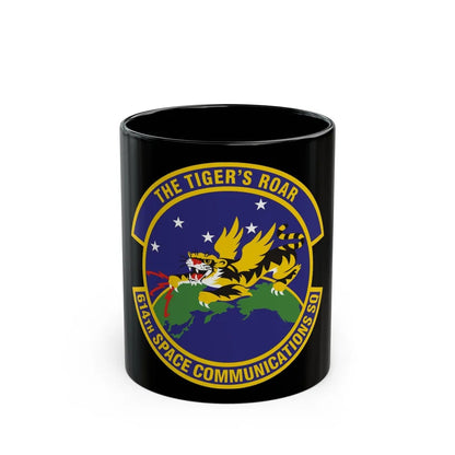 614th Space Communications Squadron (U.S. Air Force) Black Coffee Mug-11oz-Go Mug Yourself