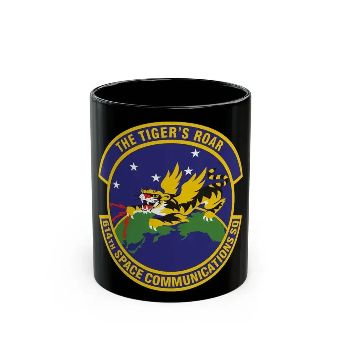 614th Space Communications Squadron (U.S. Air Force) Black Coffee Mug 11oz - Go Mug Yourself