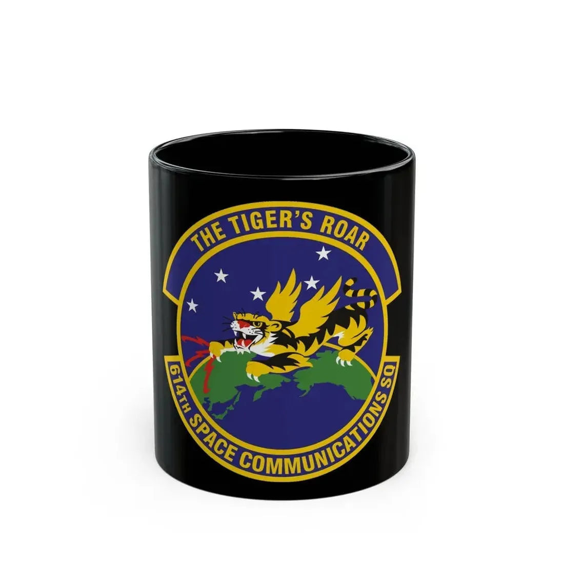 614th Space Communications Squadron (U.S. Air Force) Black Coffee Mug 11oz - Go Mug Yourself