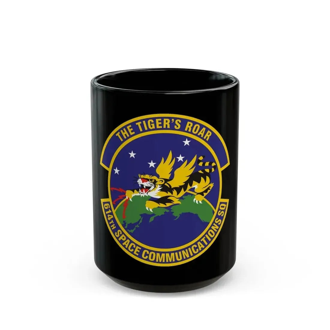 614th Space Communications Squadron (U.S. Air Force) Black Coffee Mug 15oz - Go Mug Yourself