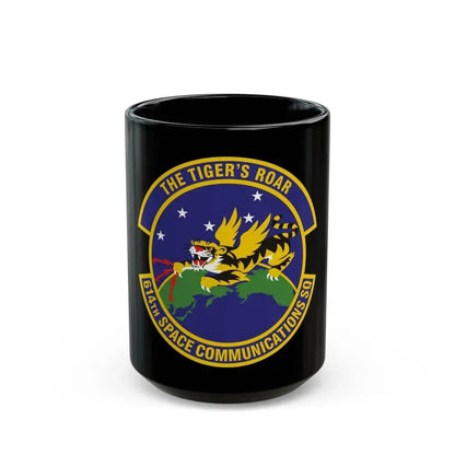 614th Space Communications Squadron (U.S. Air Force) Black Coffee Mug 15oz - Go Mug Yourself