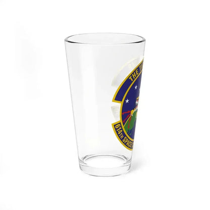614th Space Communications Squadron (U.S. Air Force) Pint Glass 16oz - Go Mug Yourself