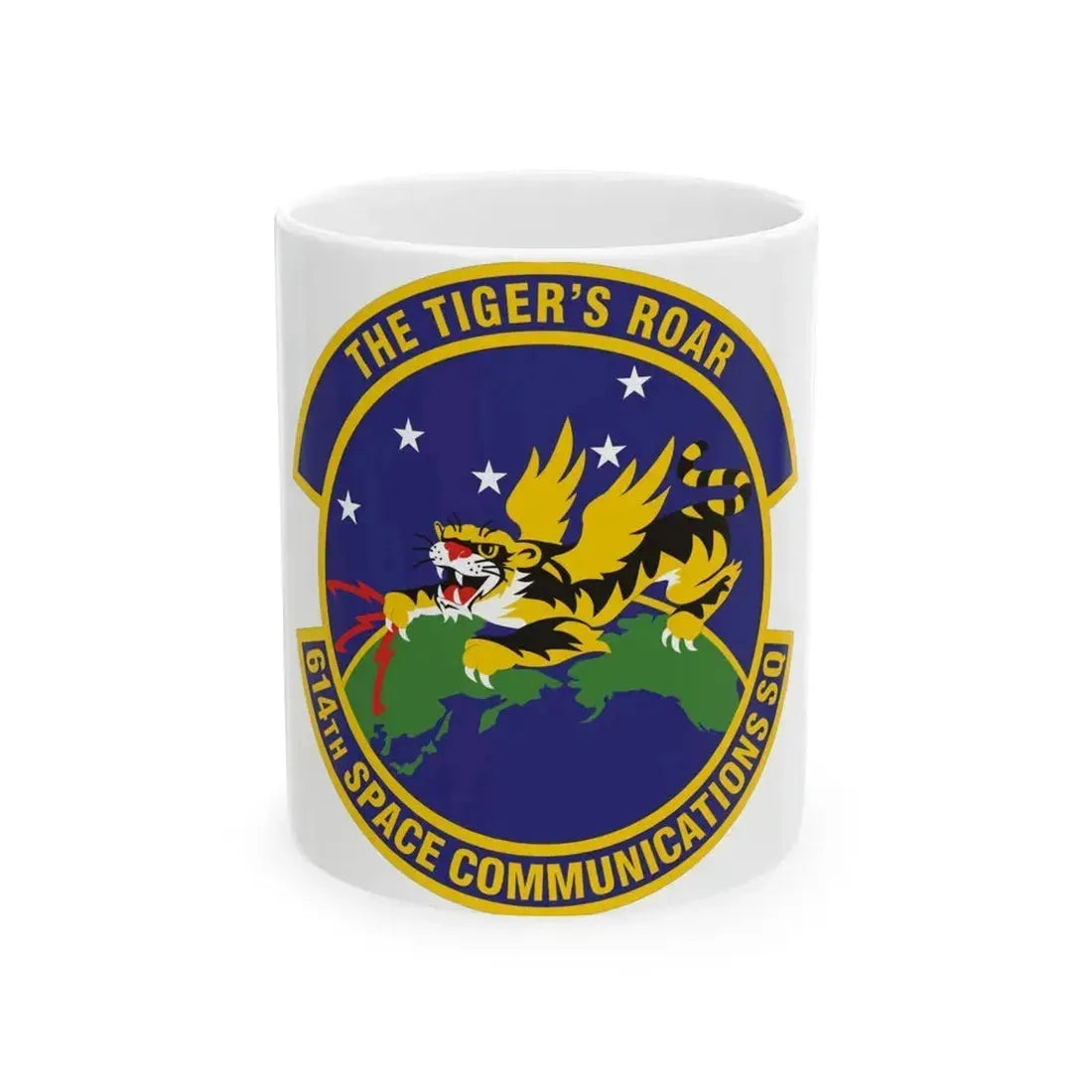614th Space Communications Squadron (U.S. Air Force) White Coffee Mug 11oz - Go Mug Yourself