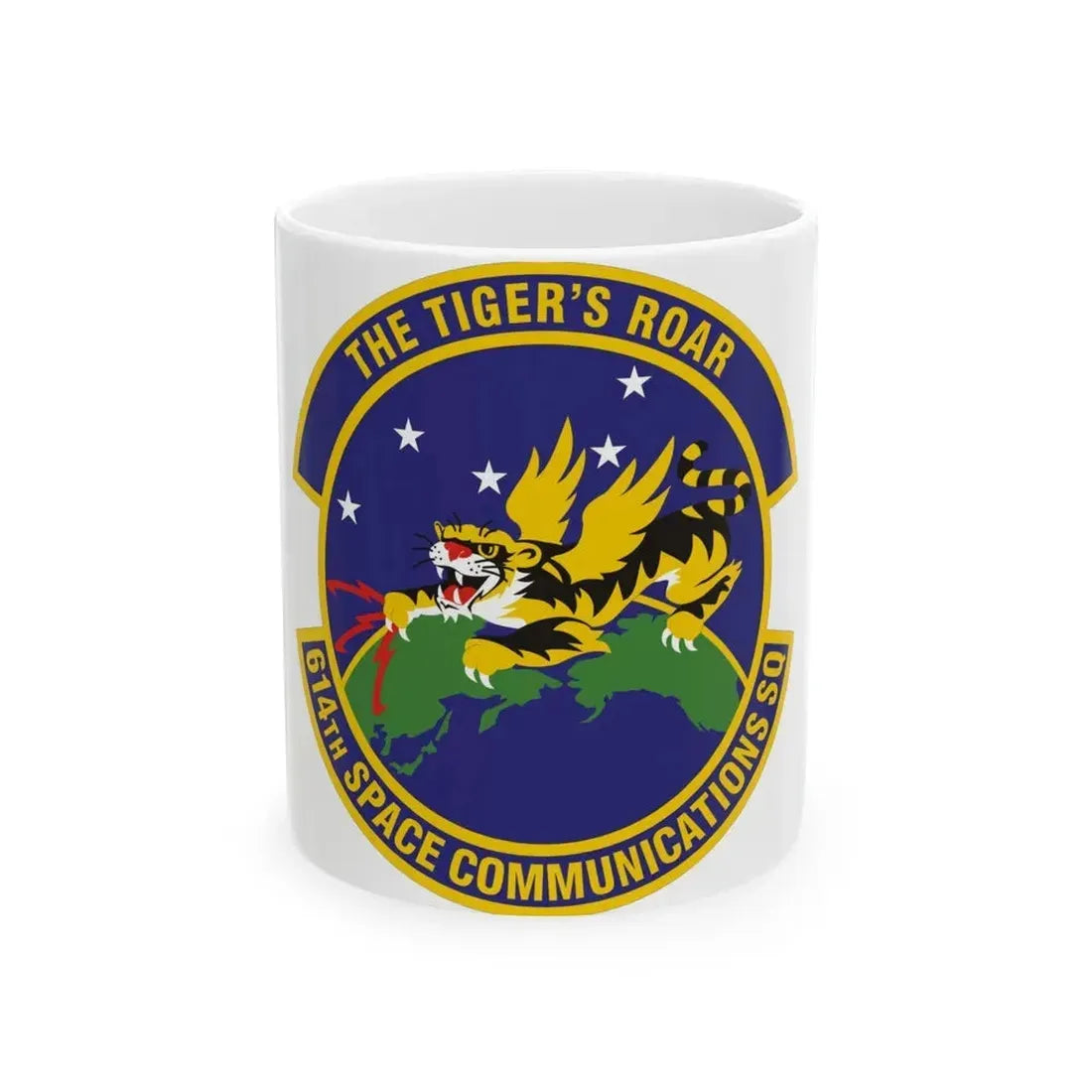 614th Space Communications Squadron (U.S. Air Force) White Coffee Mug 11oz - Go Mug Yourself