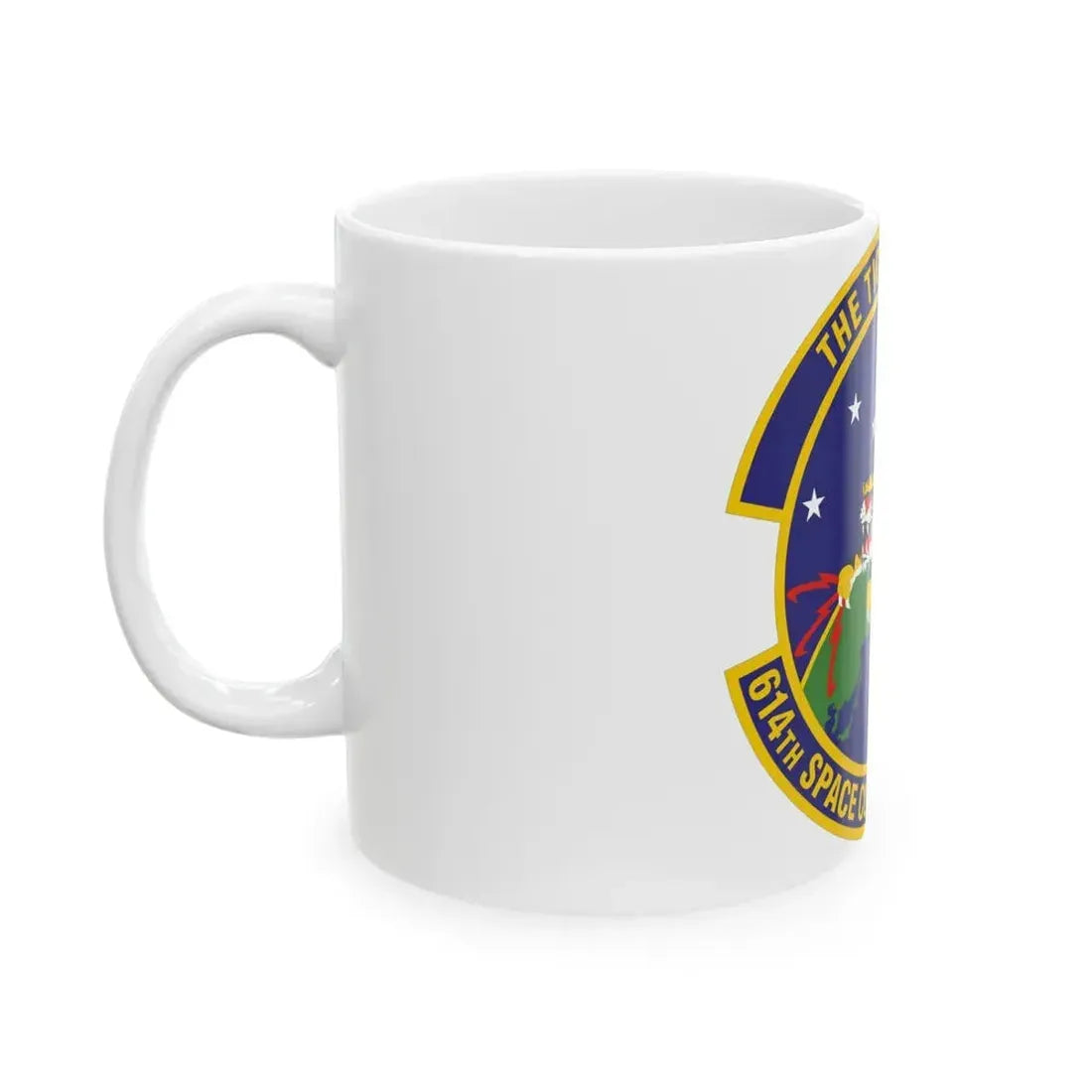 614th Space Communications Squadron (U.S. Air Force) White Coffee Mug - Go Mug Yourself