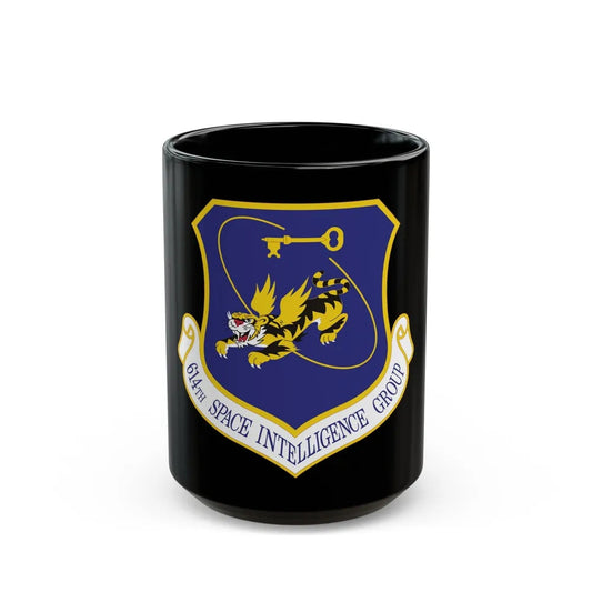 614th Space Intelligence Group (U.S. Air Force) Black Coffee Mug-15oz-Go Mug Yourself