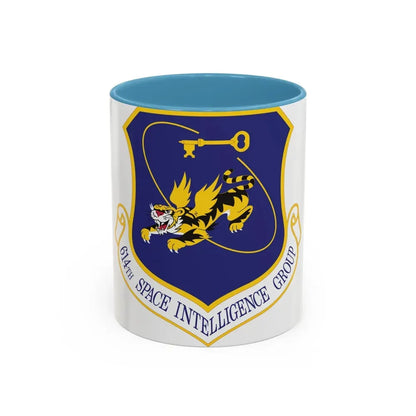 614th Space Intelligence Group (U.S. Air Force) Accent Coffee Mug 11oz Light Blue - Go Mug Yourself
