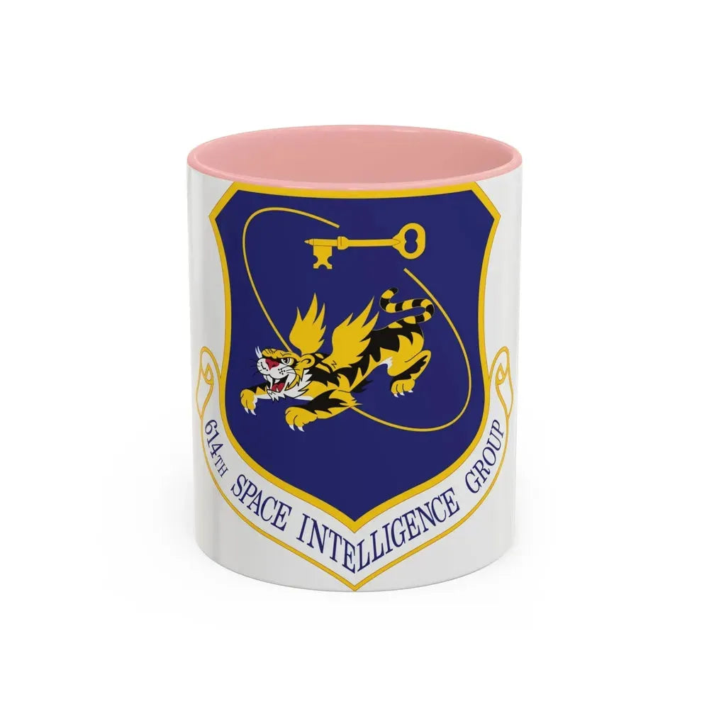 614th Space Intelligence Group (U.S. Air Force) Accent Coffee Mug 11oz Pink - Go Mug Yourself