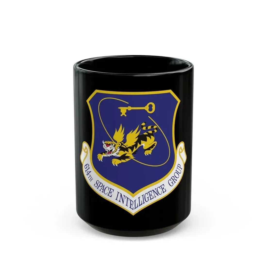 614th Space Intelligence Group (U.S. Air Force) Black Coffee Mug 15oz - Go Mug Yourself
