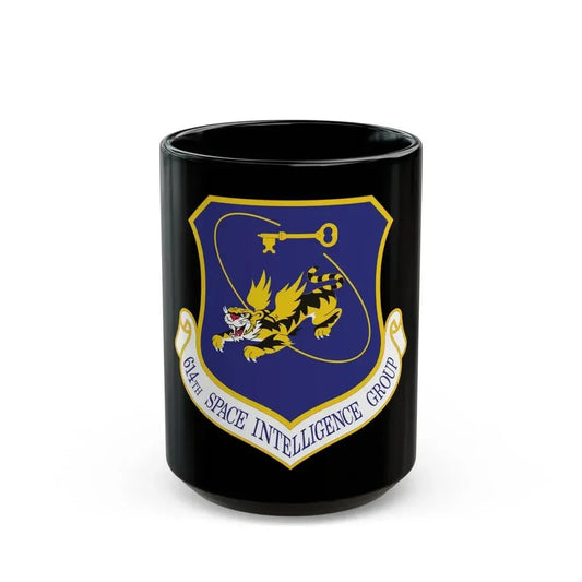 614th Space Intelligence Group (U.S. Air Force) Black Coffee Mug 15oz - Go Mug Yourself