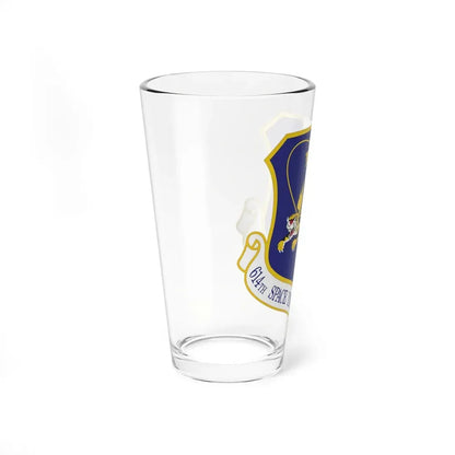 614th Space Intelligence Group (U.S. Air Force) Pint Glass 16oz - Go Mug Yourself