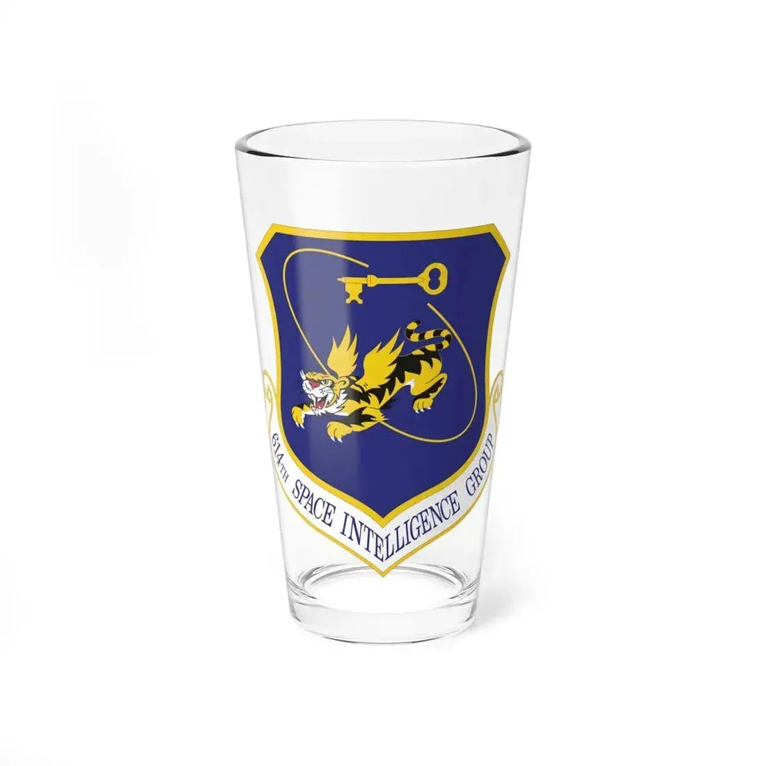 614th Space Intelligence Group (U.S. Air Force) Pint Glass 16oz - Go Mug Yourself