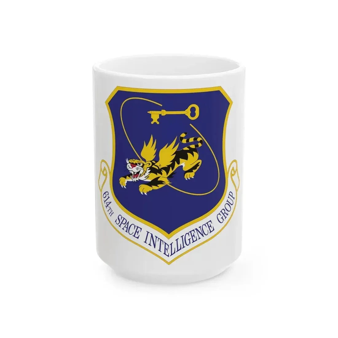614th Space Intelligence Group (U.S. Air Force) White Coffee Mug 15oz - Go Mug Yourself