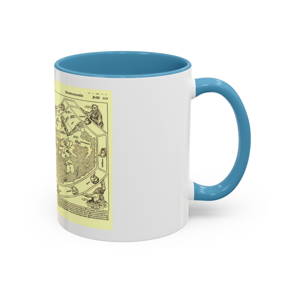 Chronicon Nurembergense Map (1493) (Map) Accent Coffee Mug