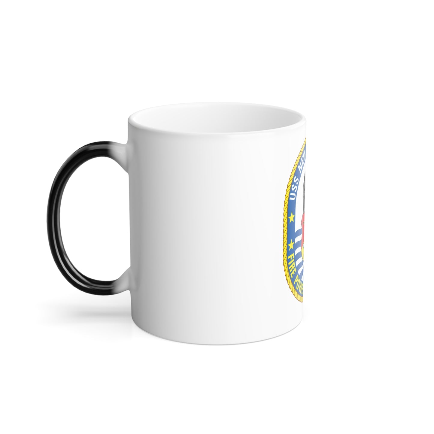 USS New Jersey BB 62 Fire Power For Freedom (U.S. Navy) Color Changing Mug 11oz