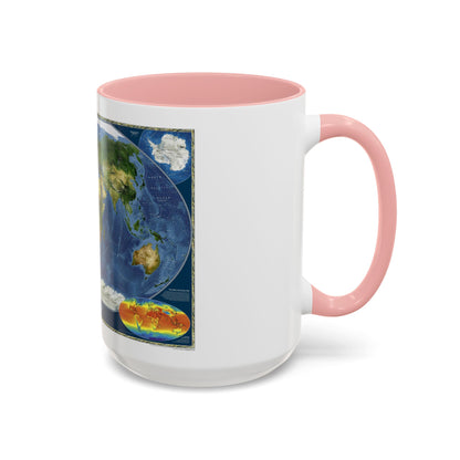 World Map - Satellite (2001) (Map) Accent Coffee Mug