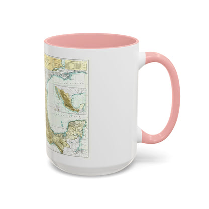 Central America & Mexico (1916) (Map) Accent Coffee Mug
